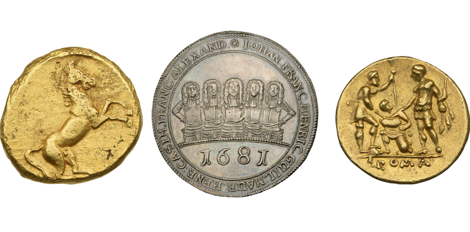 oude munten goud zilver