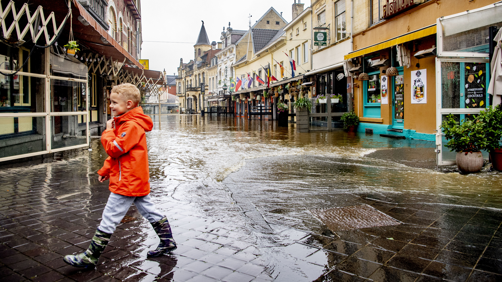 Overstroming in Valkenburg