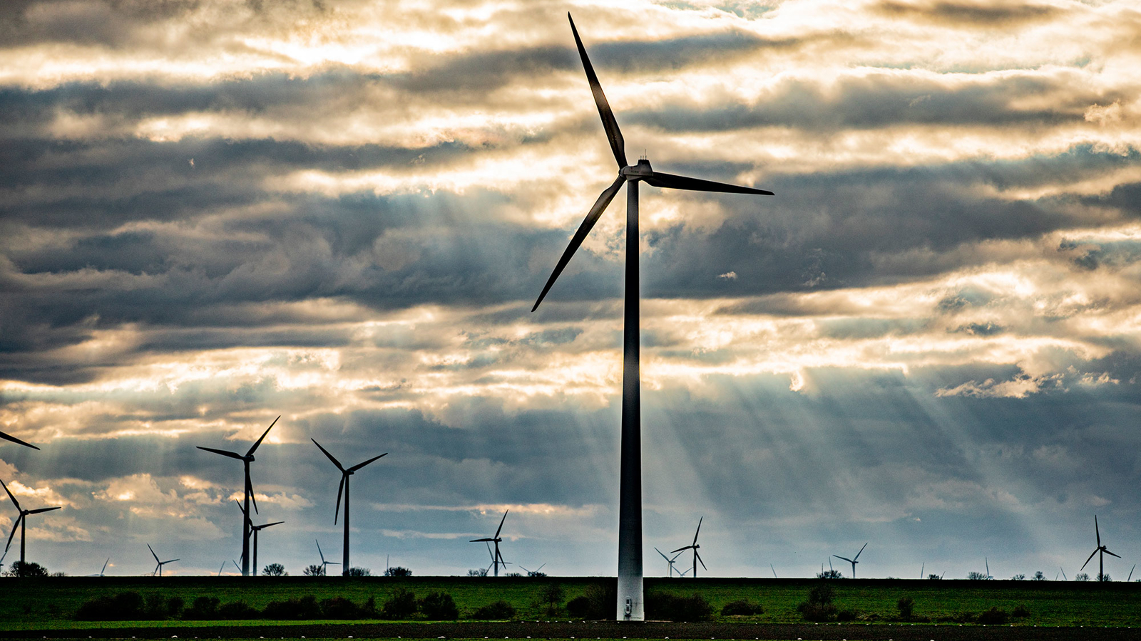 Windmolens metc strijklicht
