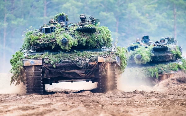 Tank op de hei