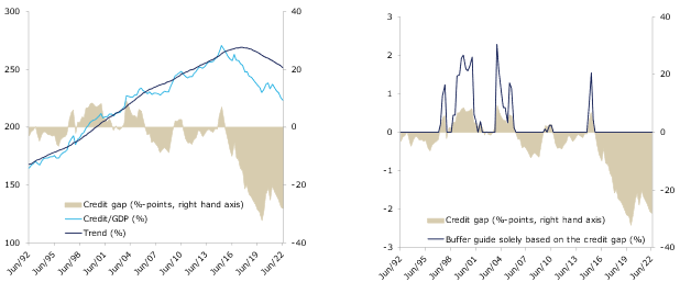 The credit gap for the Netherlands and the corresponding buffer guide