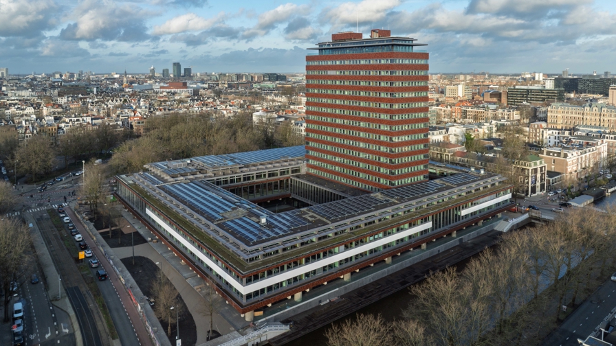 Het gebouw van DNB in Amsterdam.