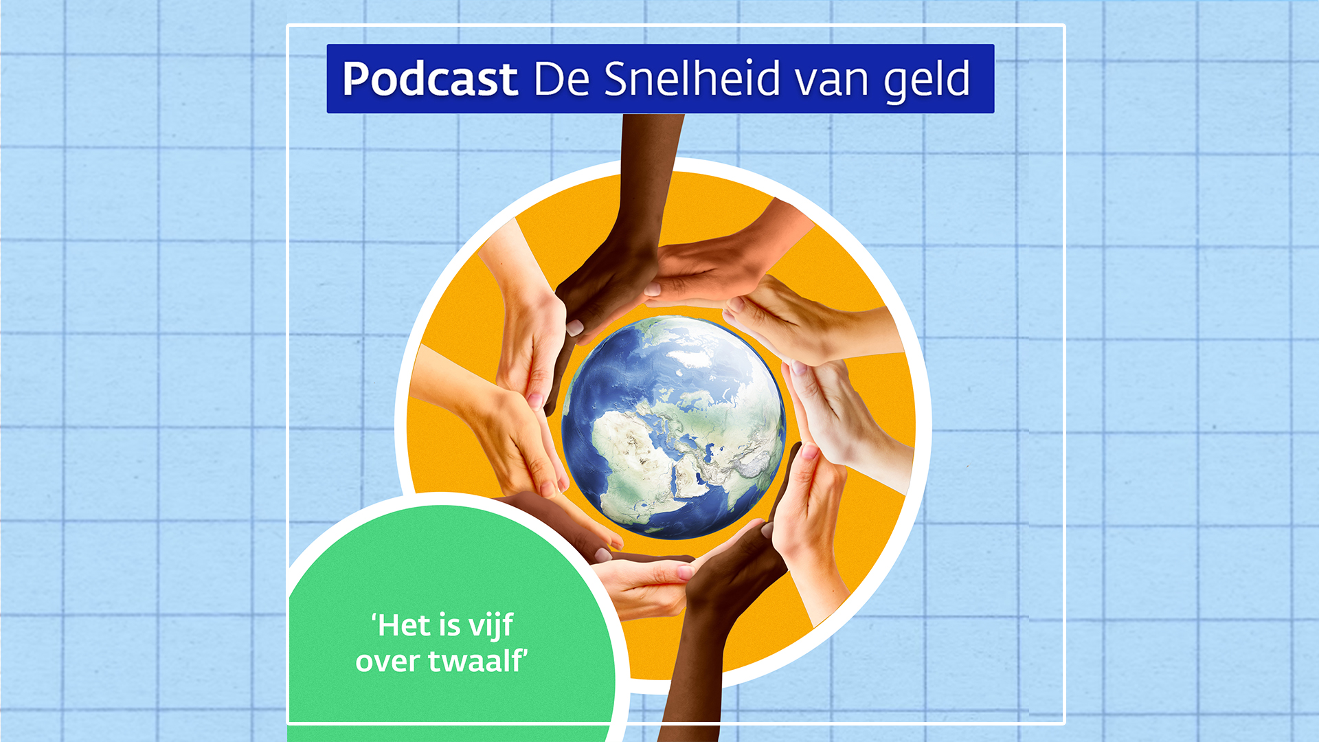 Thumbnail bij aflevering 5 van de DNB podcast, de snelheid van geld.