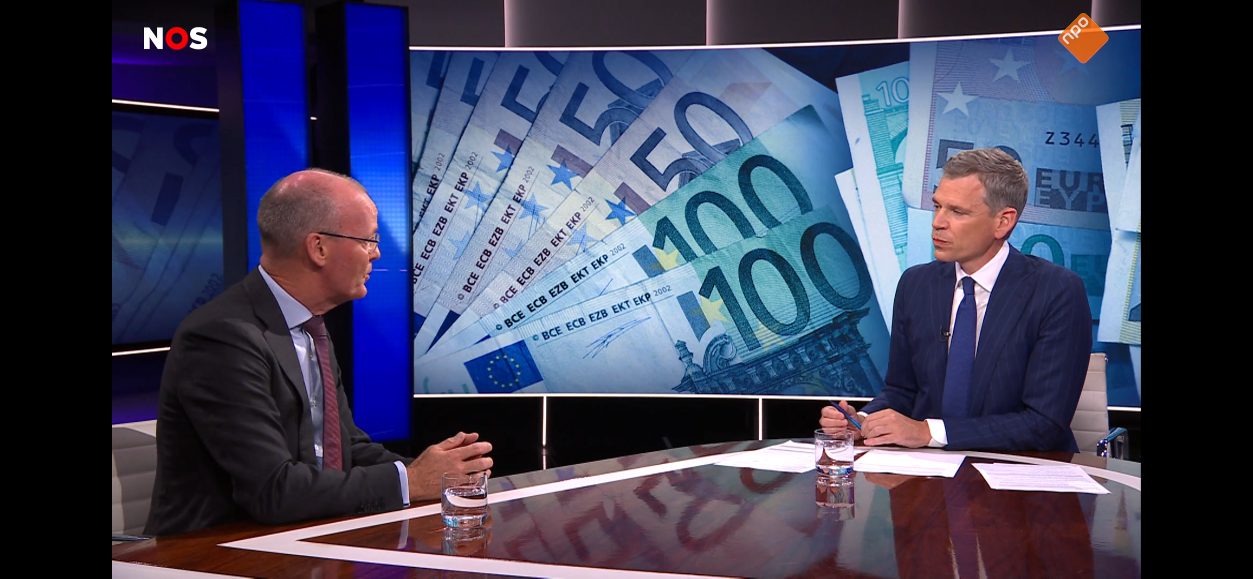 Klaas Knot in de uitzending van Nieuwsuur.