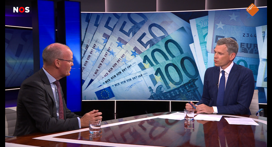 Klaas Knot in de uitzending van Nieuwsuur.