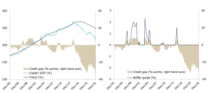 The credit gap for the Netherlands and the corresponding buffer guide