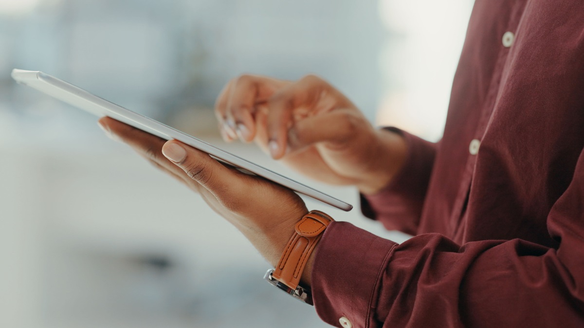 Ipad in hand