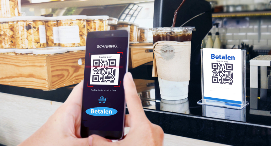 Electronisch betalen met QR-code