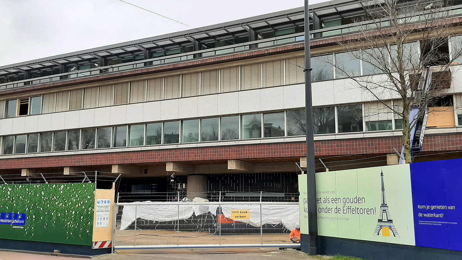 Gevel laagbouw DNB Frederiksplein