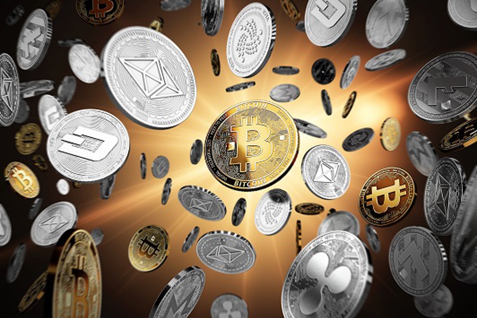 Afbeelding van bitcoinmunten 