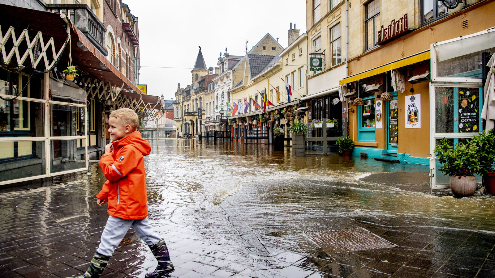 Overstroming in Valkenburg