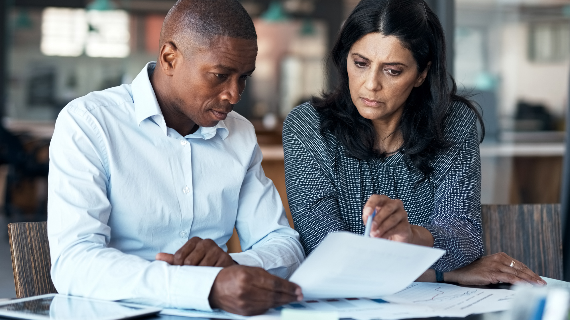 Overleg op kantoor