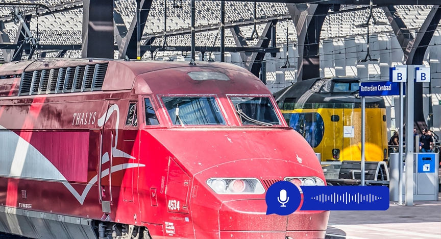 Treinen op station