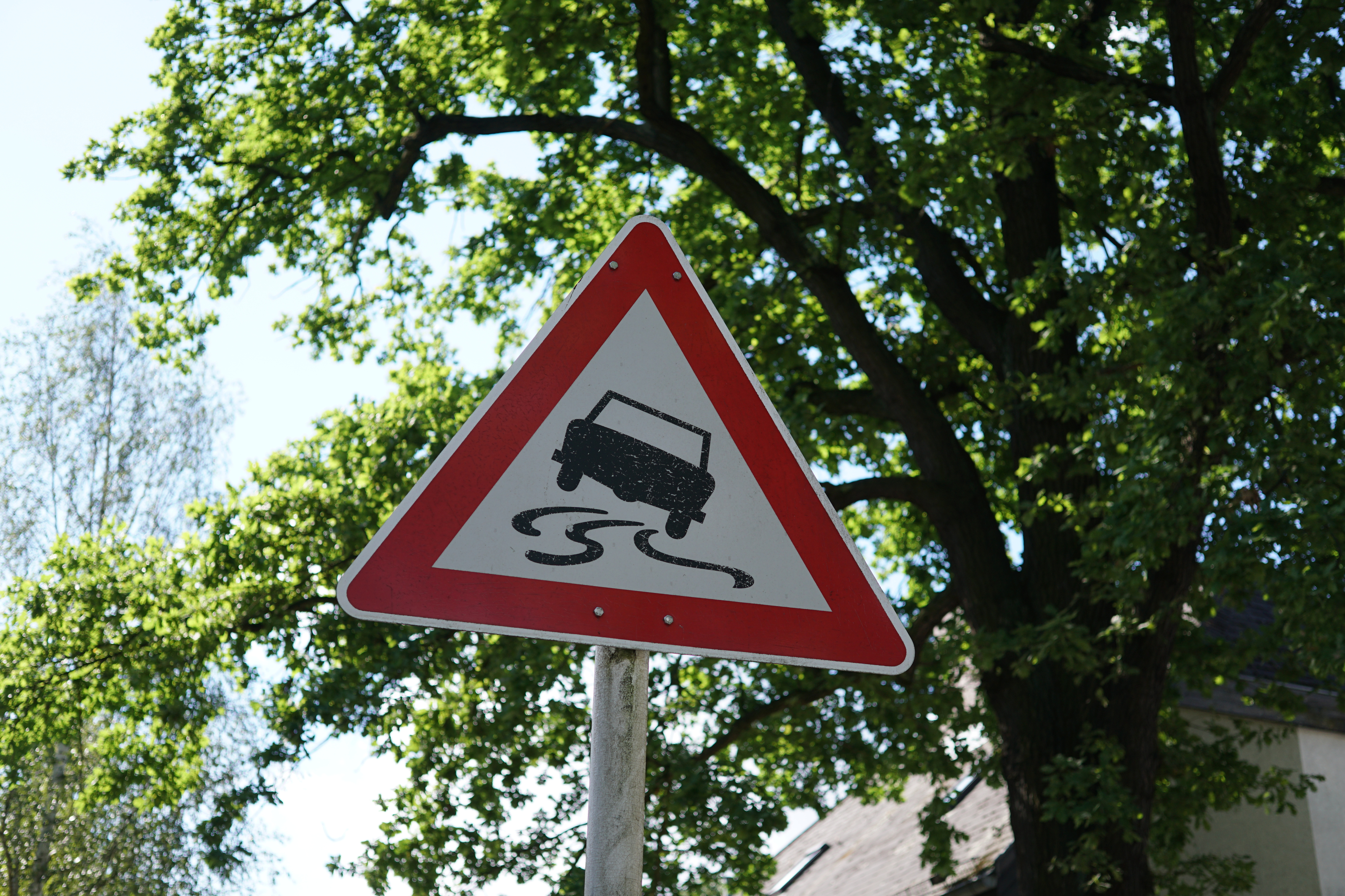 Verkeersbord slipgevaar