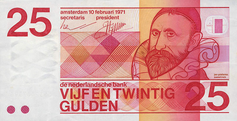Bankbiljet: Jan Pietersz. Sweelinck