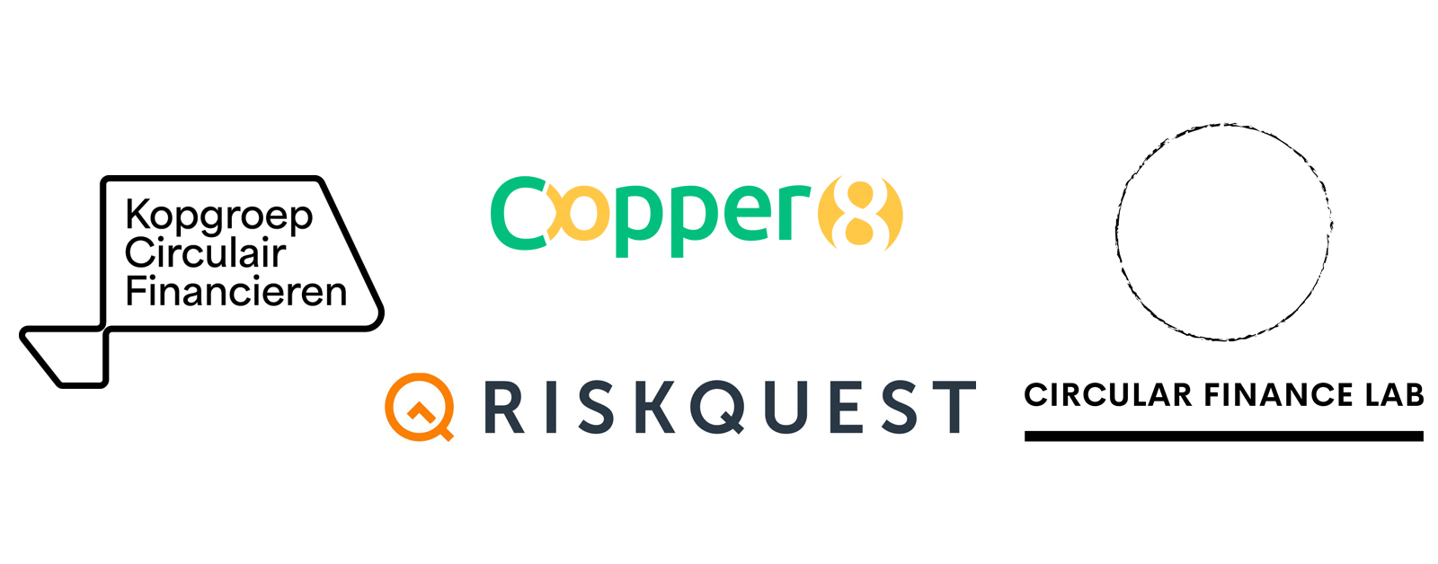 De logo's van de deelnemende partijen.