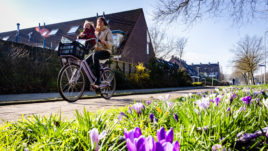 Fietsen in het voorjaar