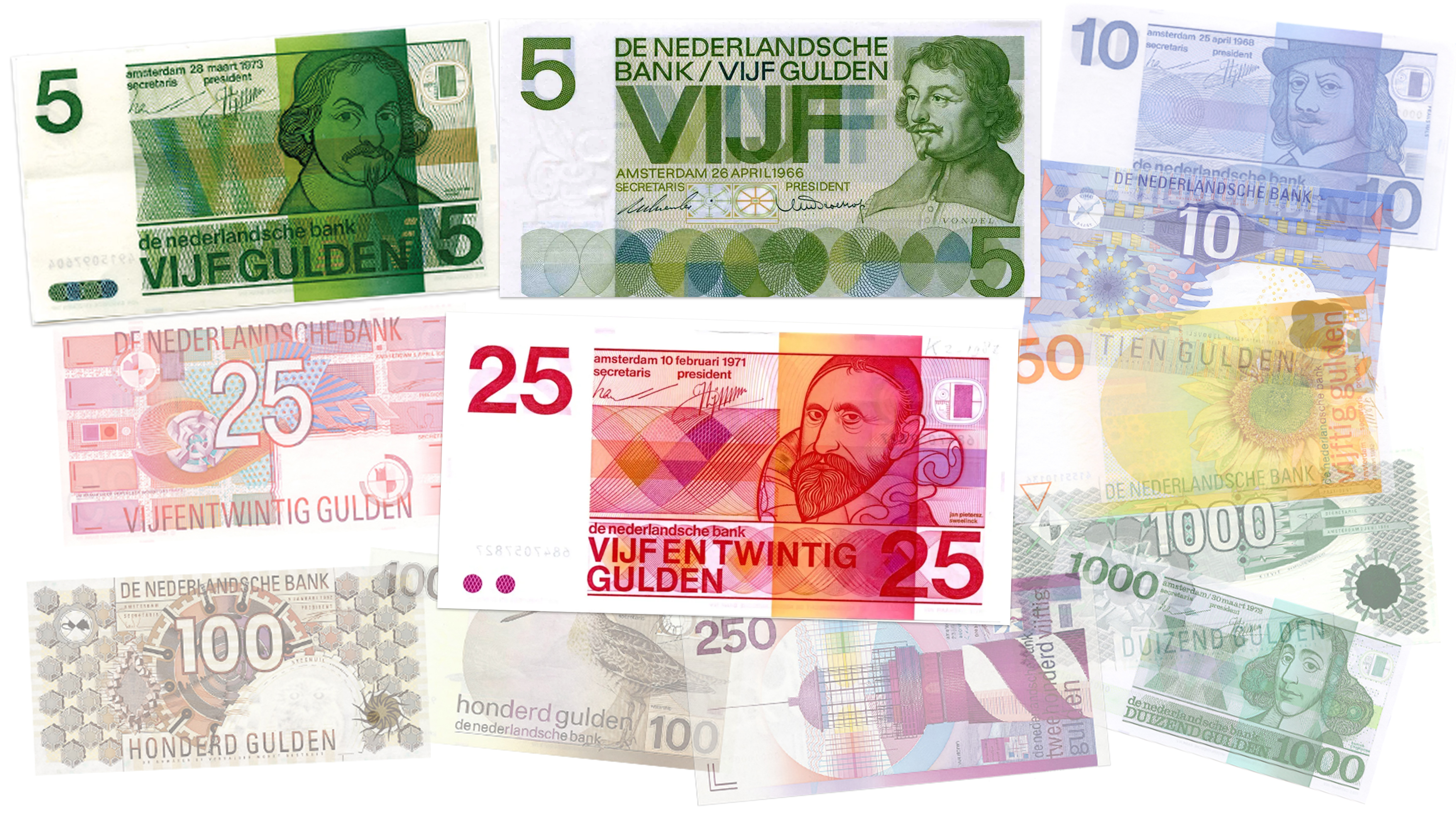 Drie oude guldenbiljetten nog in te leveren tot mei | De Nederlandsche Bank