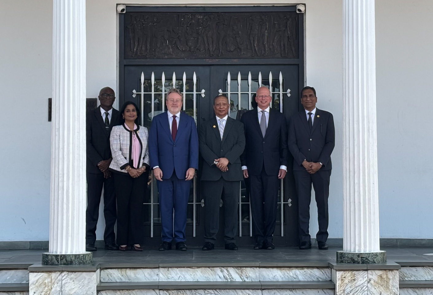 Olaf Sleijpen in Paramaribo, waar hij sprak op uitnodiging van de Centrale Bank van Suriname.