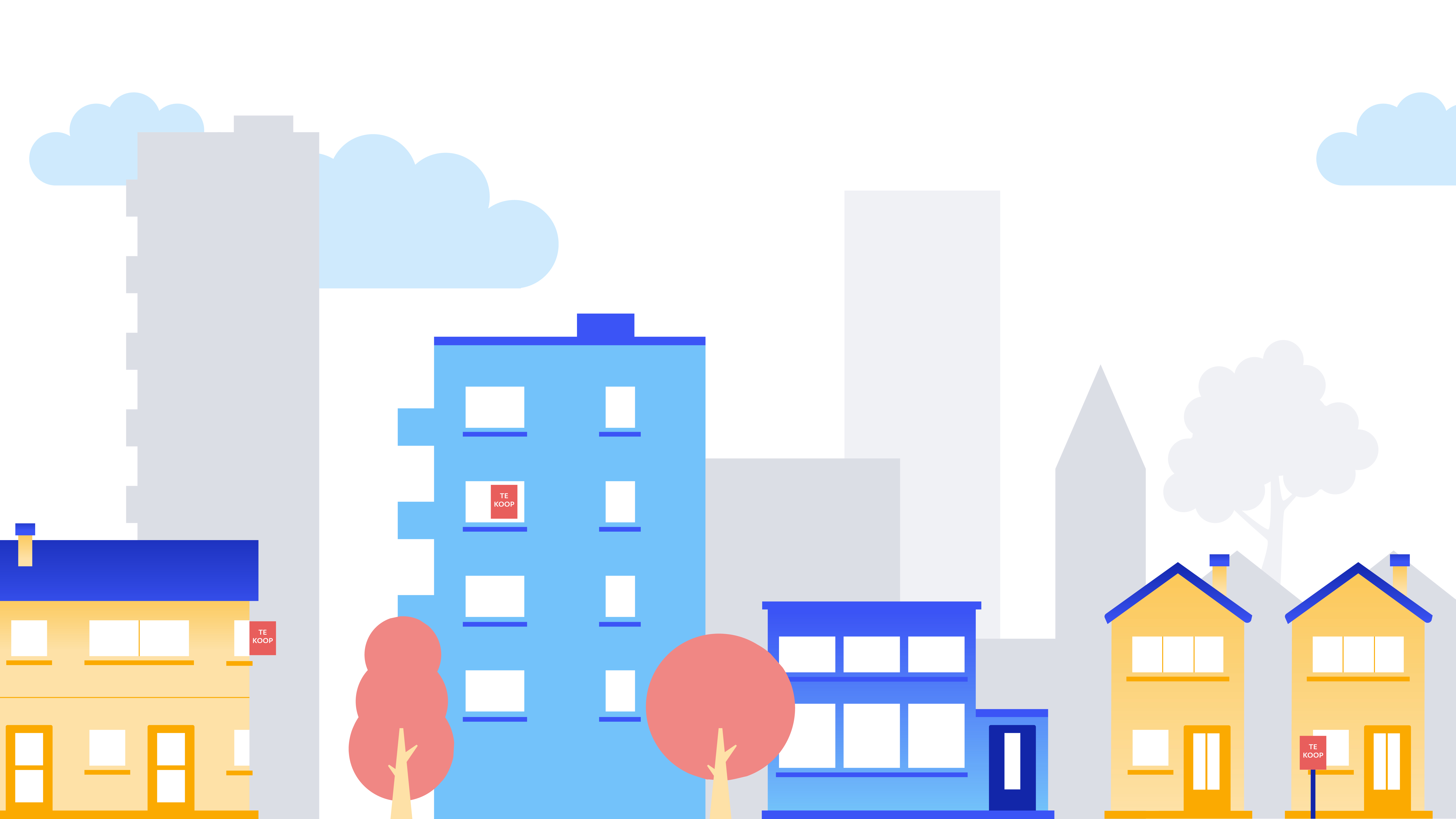 Illustratie bij dashboard over woninghypotheken.