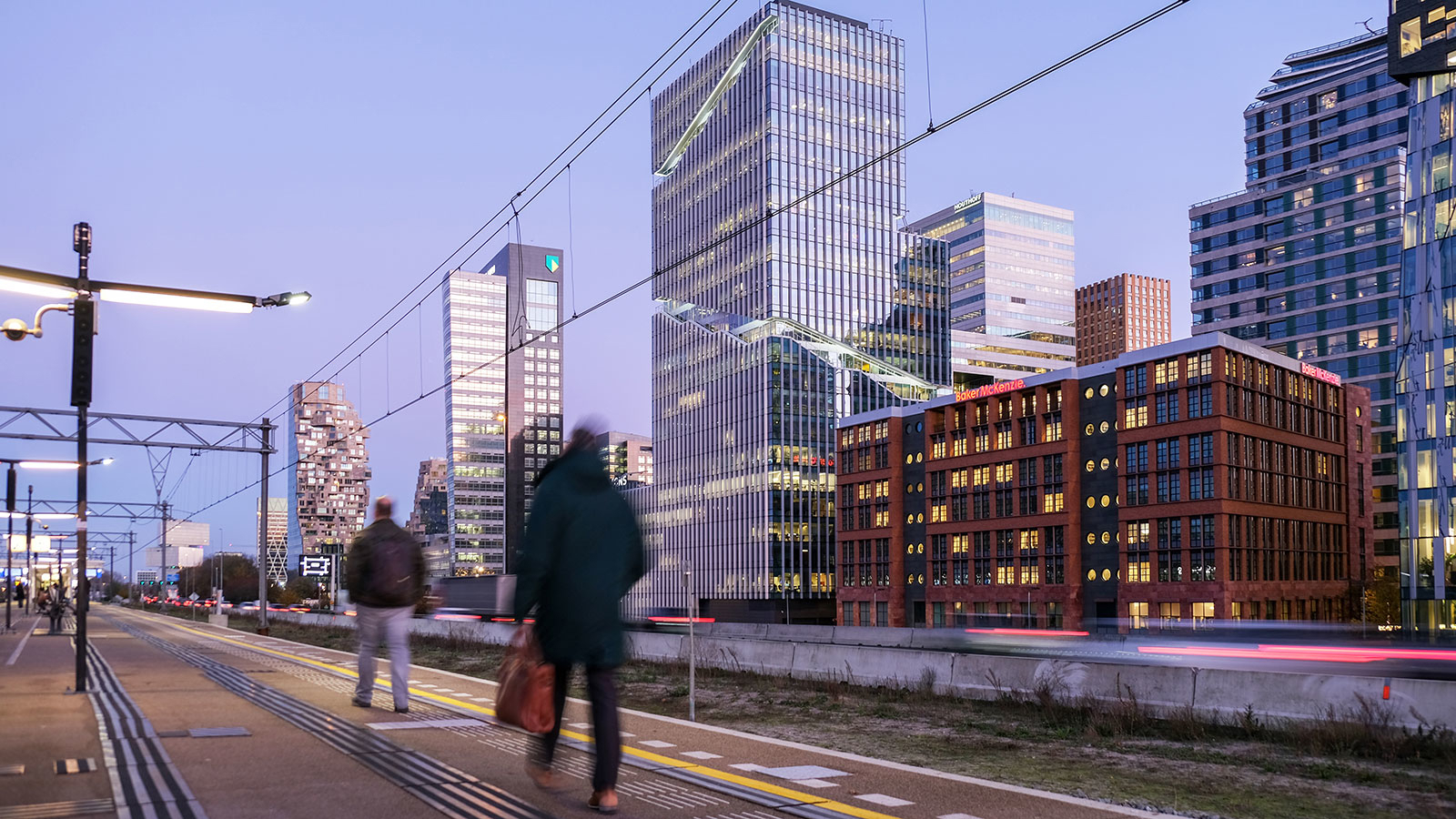 Station Zuid-as schemering