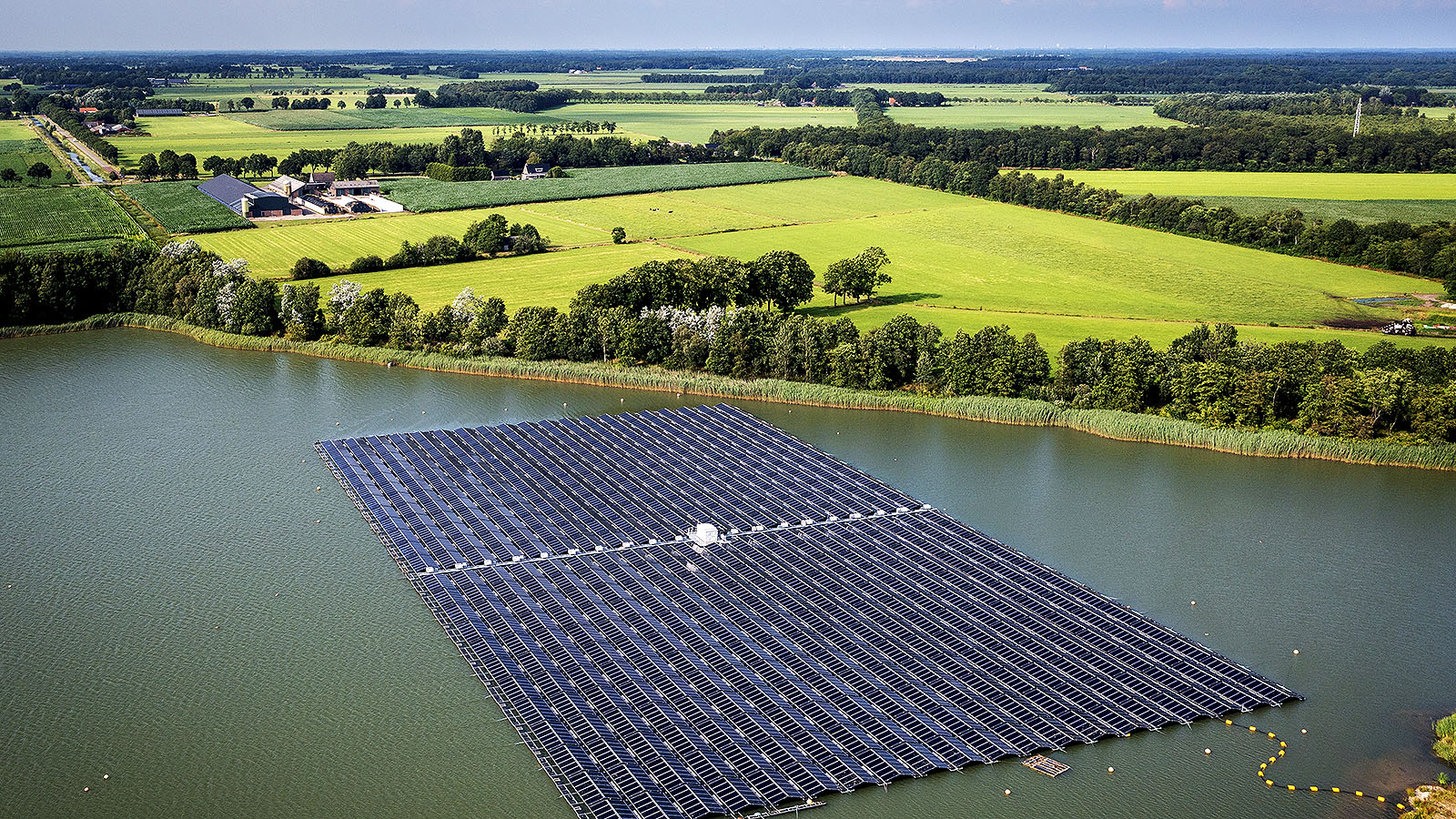 Eiland met zon energie