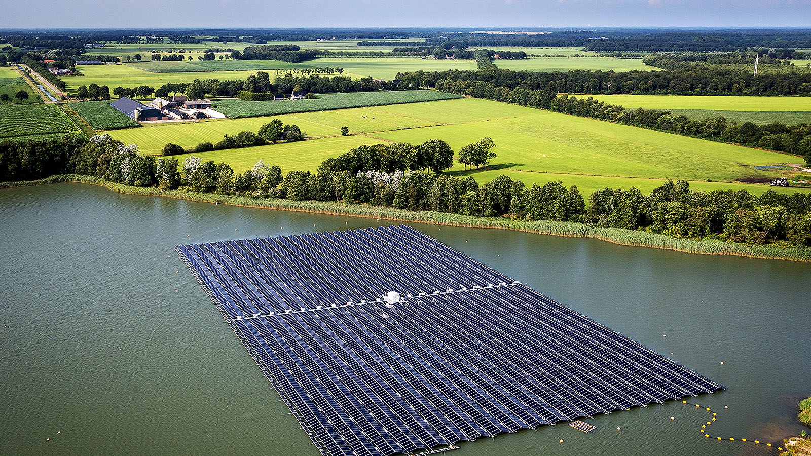 Eiland met zon energie