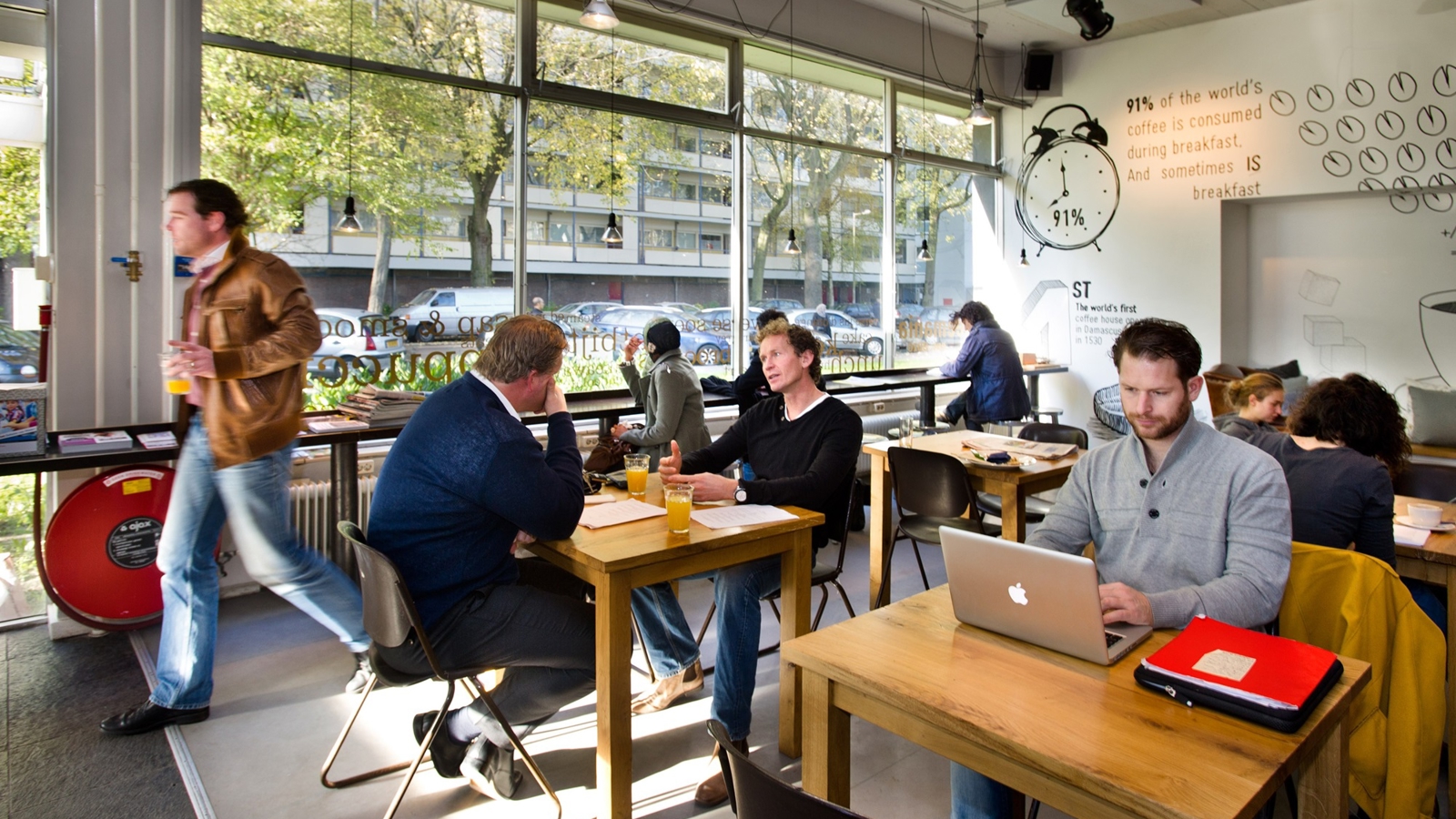 Lunchcafe Amsterdam flexwerken