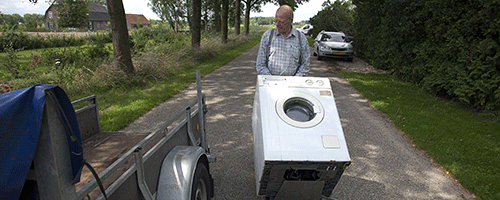 Wasmachine verhuizen
