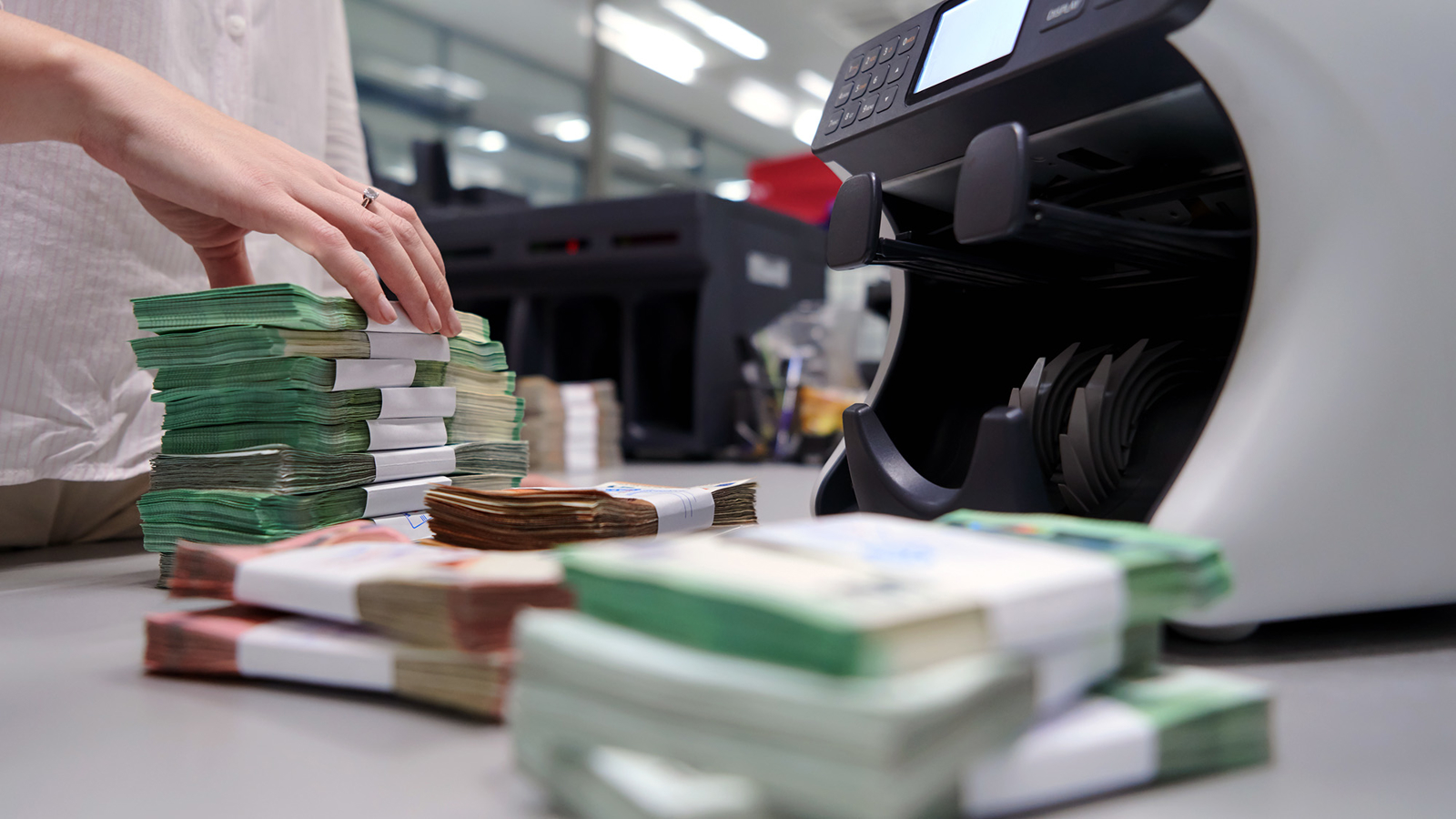 Geld en sorteermachine