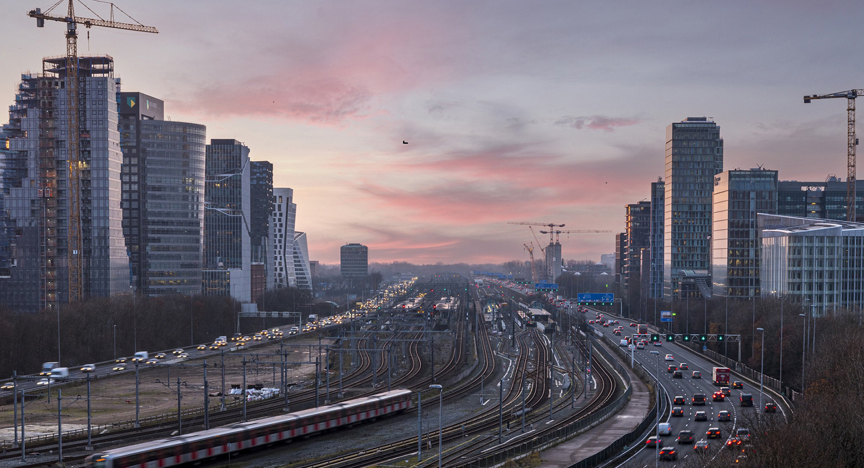 Zuidas met metro Zuidas met metro