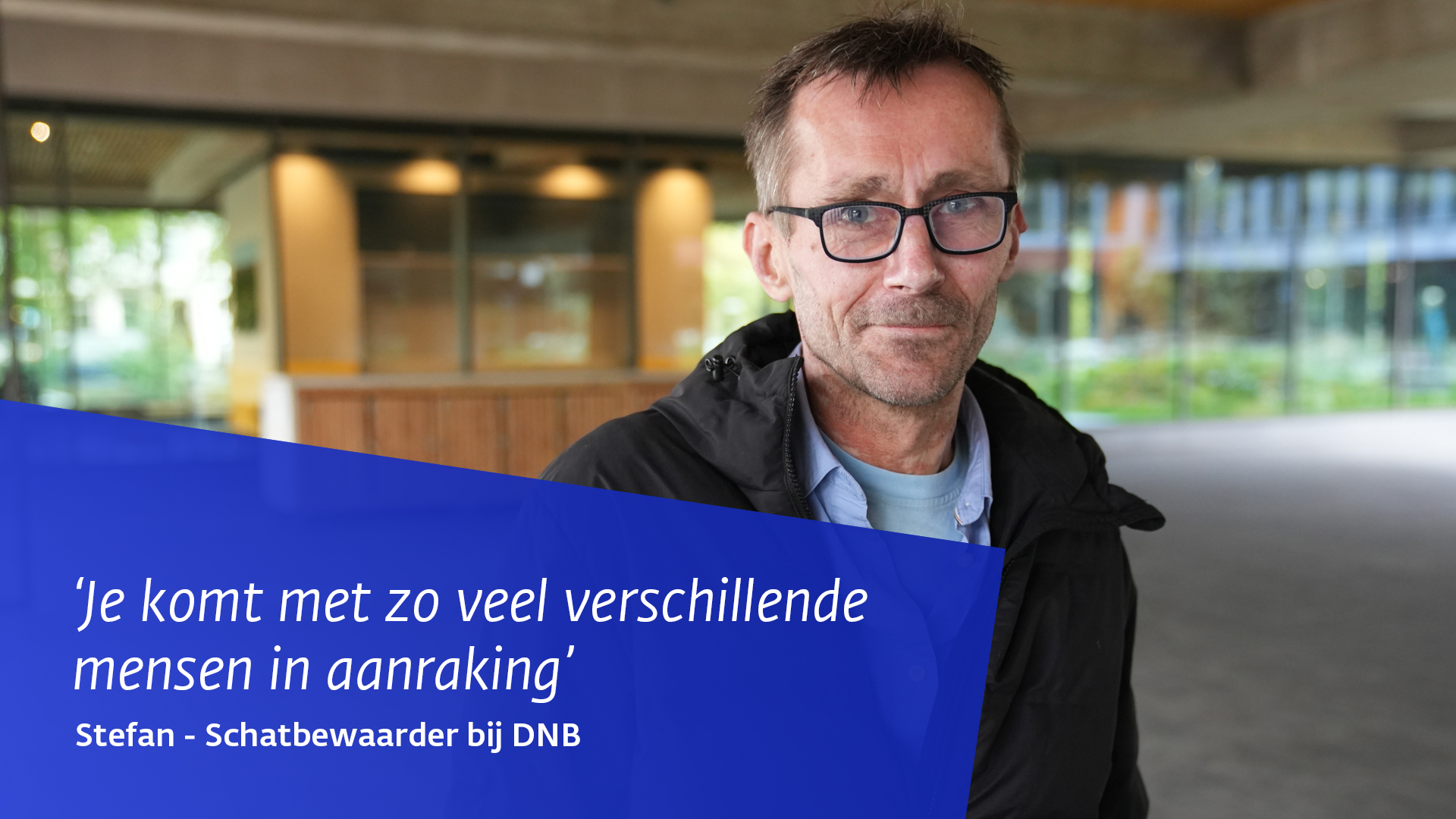 Stefan de schatbewaarder bij DNB.