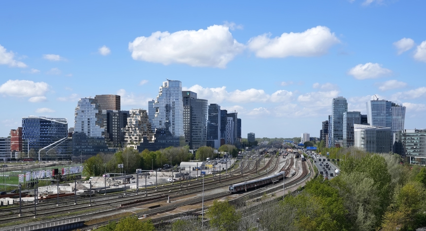 Zuidas buildings Amsterdam.